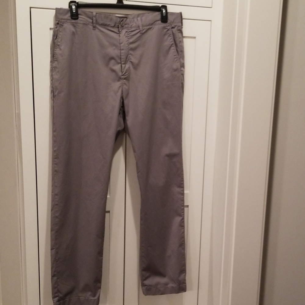 Mens Grey Color Jcrew Stretch Pants 36x32